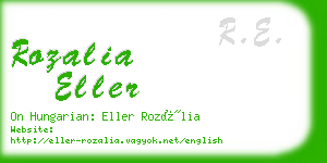 rozalia eller business card